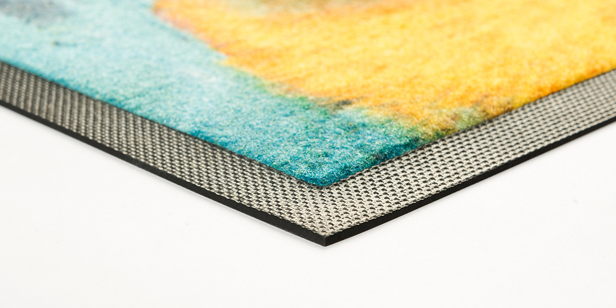 Jet-Print Velour - custom mat with owl's eyes printed