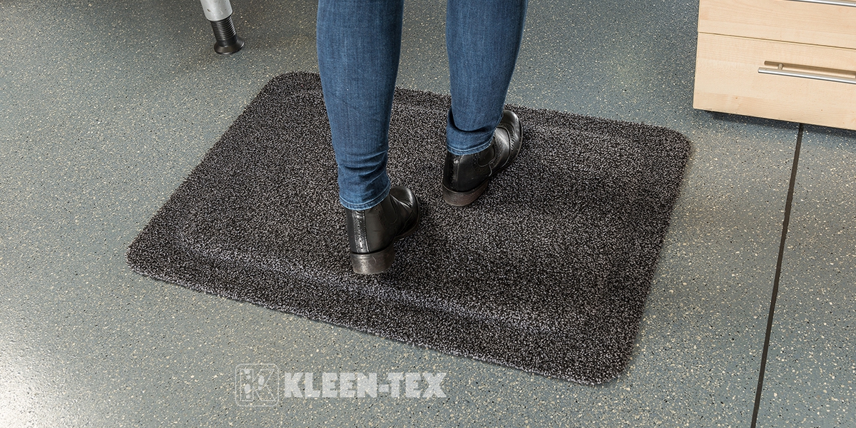 Kleen-Komfort Soft mat reduces fatigue